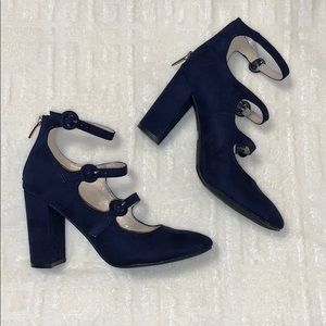 Marc Fisher Navy Heels